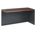 HON 38000 Series Return Shell, Right, 60w x 24d x 29.5h, Mahogany/Charcoal