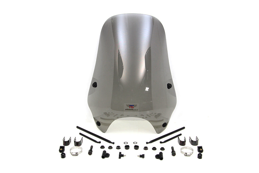 WINDSHIELD POLY LT GRAY HIGH