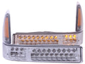 Anzo 2000-2004 Ford Excursion LED Parking Lights Chrome w/ Amber Reflector