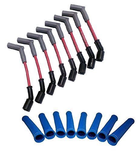 Red 8.5mm Spark Plug Wires – LS1-LS7, LSA & Gen V LT, Straight or 45° Boot