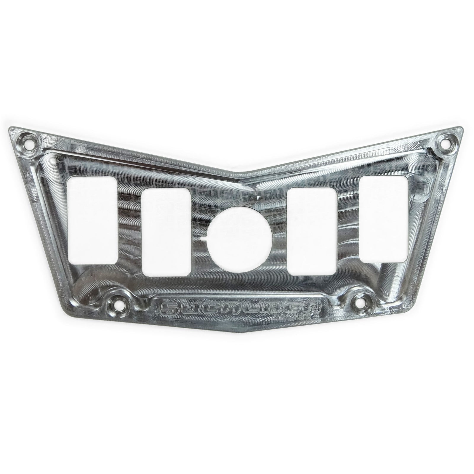 Polaris RZR XP900 800 570 4 Switch Dash Panel Machined Finish
