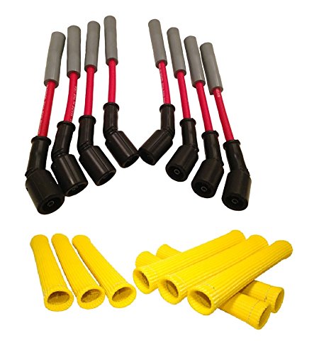 Red 8.5mm Spark Plug Wires – LS1-LS7, LSA & Gen V LT, Straight or 45° Boot