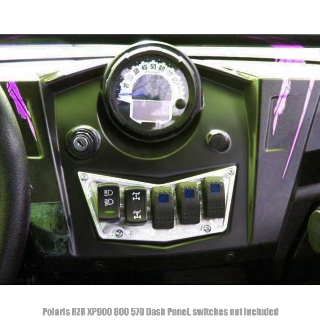 5 Switch Dash Panel Black