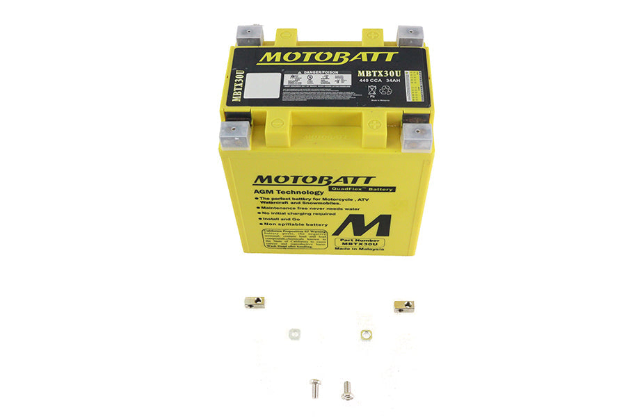 MotoBatt 12V AGM Yellow Battery
