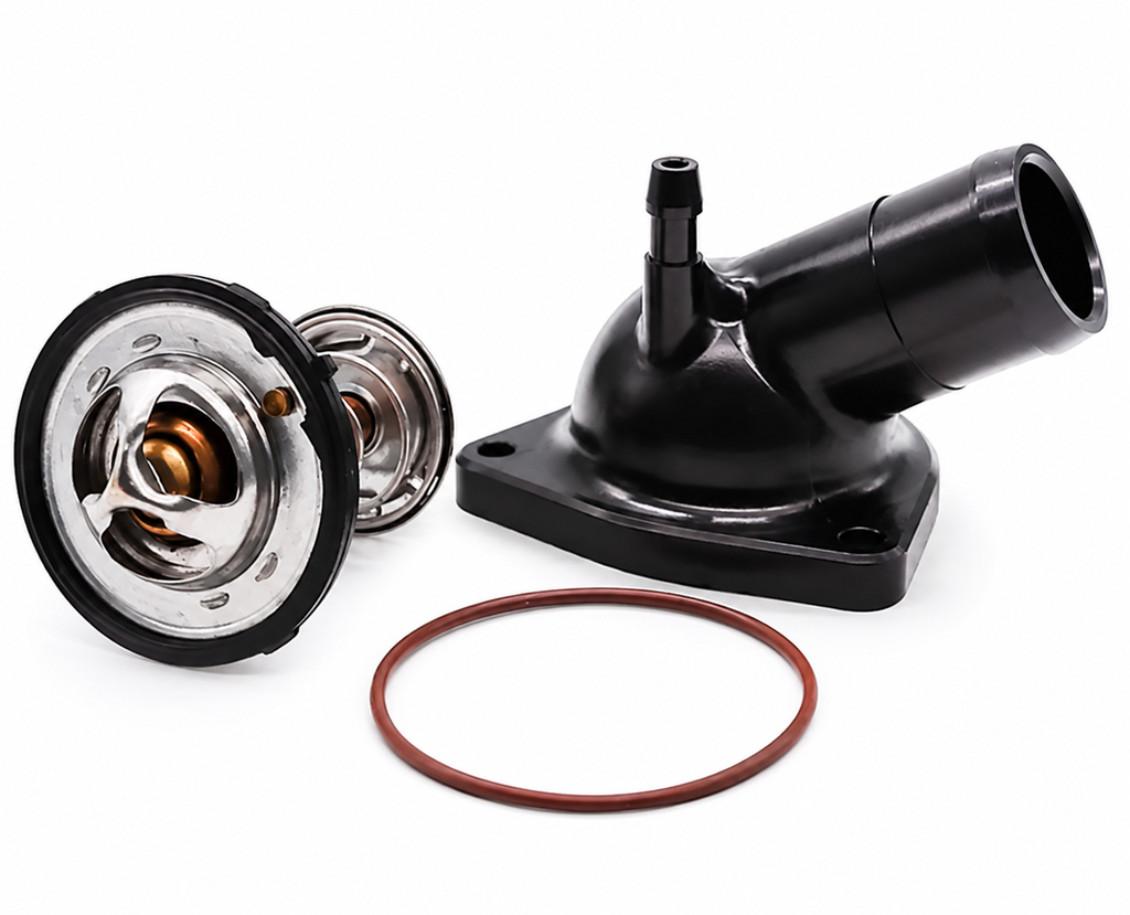 Granatelli Black Billet Thermostat Housing with 180°F Thermostat – GM LT 5.3L & 6.2L V8 - 530180B