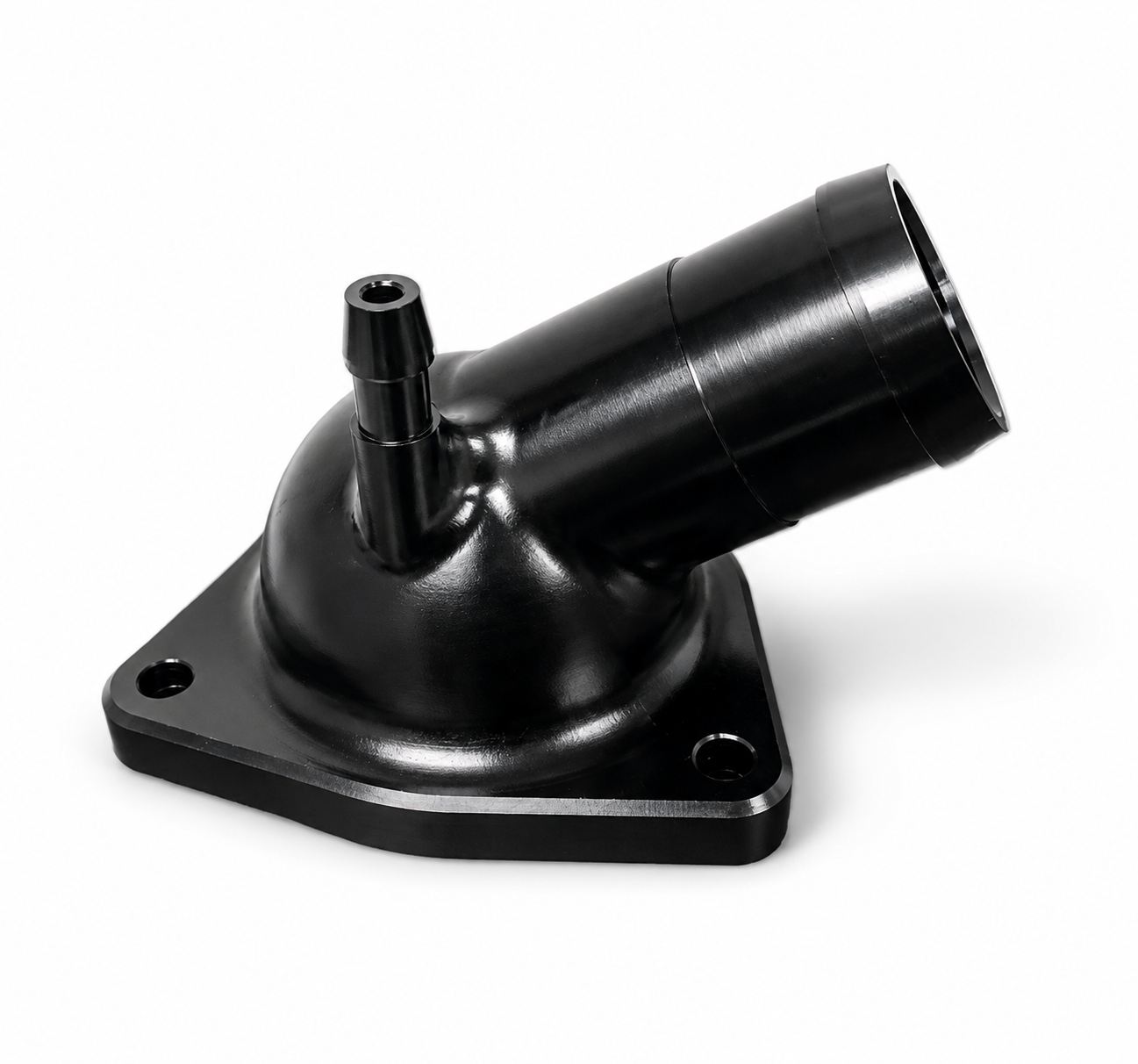 Granatelli Black Billet Thermostat Housing with 180°F Thermostat – GM LT 5.3L & 6.2L V8 - 530180B