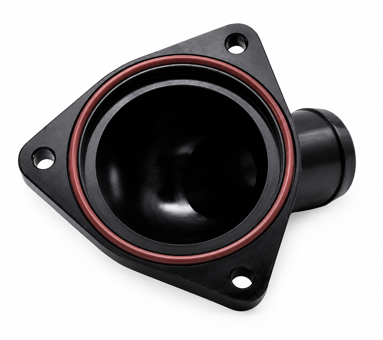 Granatelli Black Billet Thermostat Housing with 180°F Thermostat – GM LT 5.3L & 6.2L V8 - 530180B
