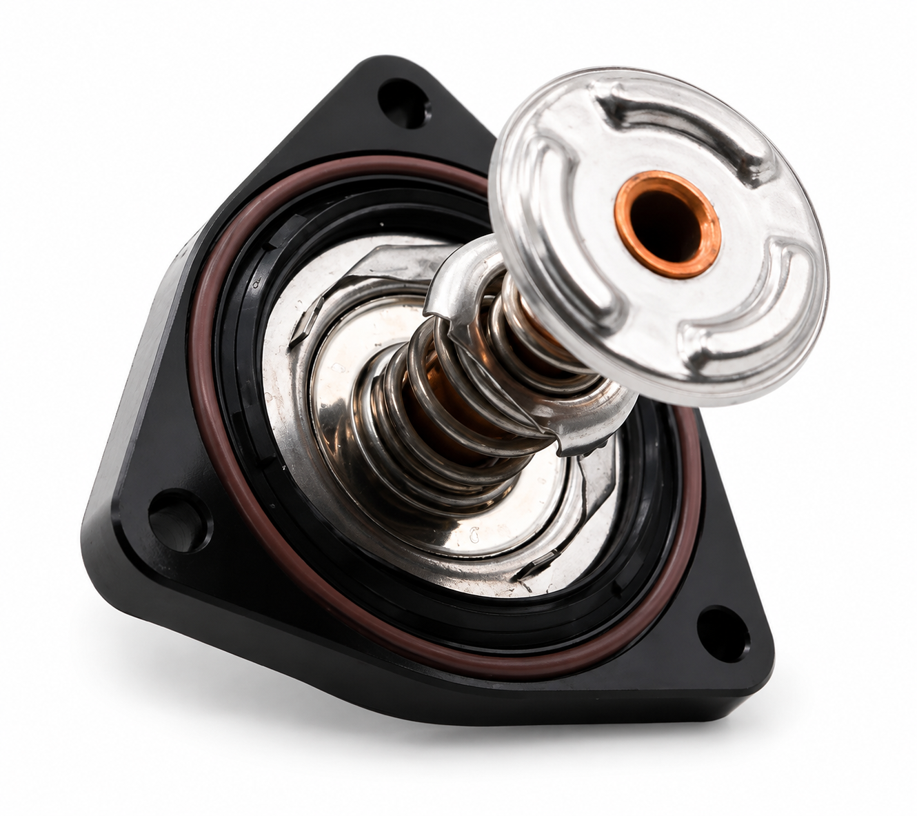 Granatelli Black Billet Thermostat Housing with 180°F Thermostat – GM LT 5.3L & 6.2L V8 - 530180B