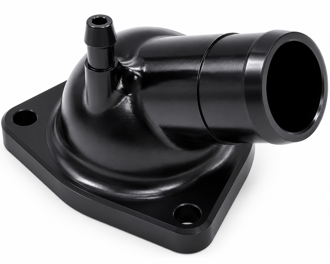 Granatelli Black Billet Thermostat Housing with 180°F Thermostat – GM LT 5.3L & 6.2L V8 - 530180B