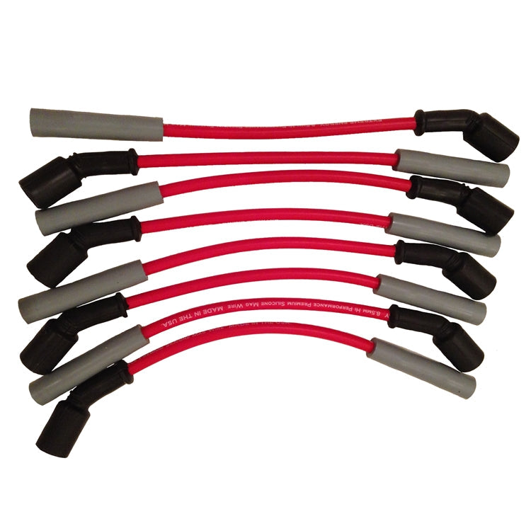 Red 8.5mm Spark Plug Wires – GM Truck & SUV 4.8/5.3/6.0/6.2L (99-13), Straight or 45° Boot