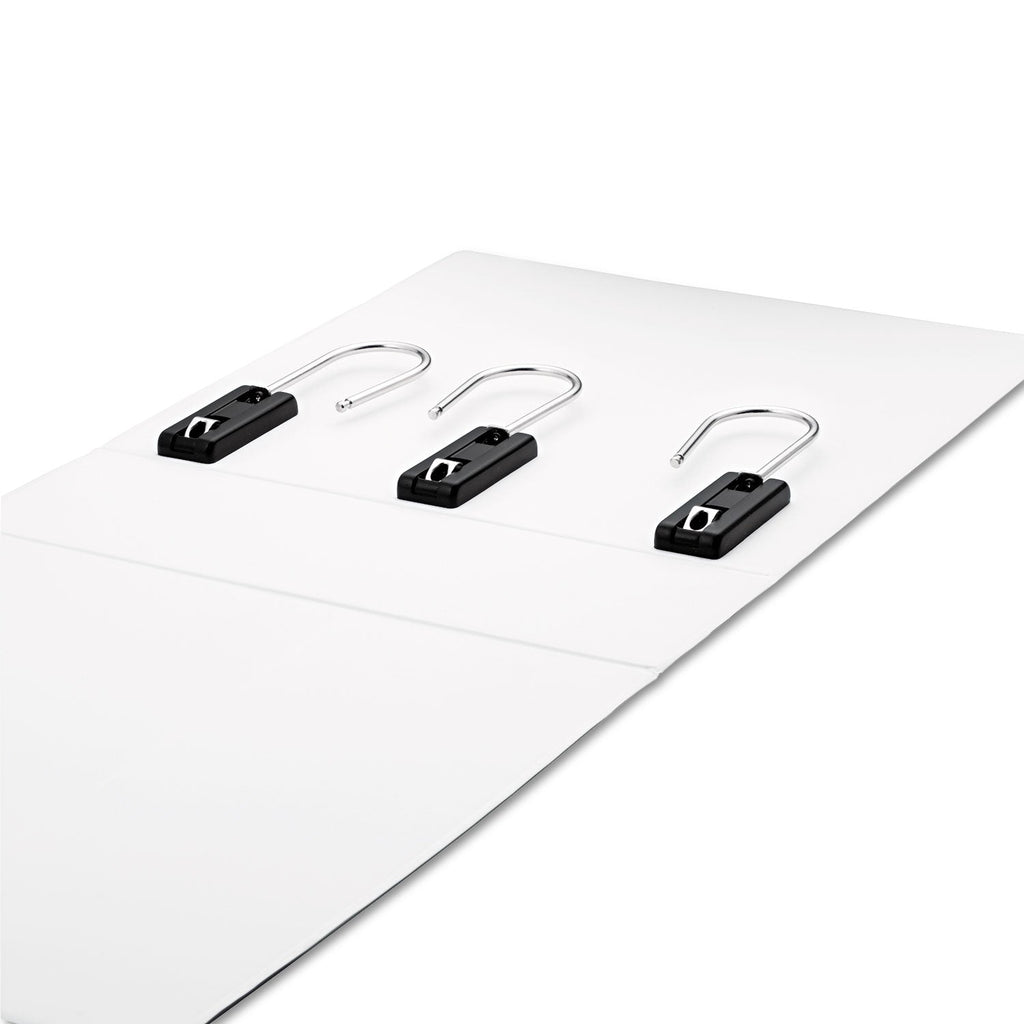 find It Gapless Loop Ring View Binder, 3 Rings, 4" Capacity, 11 x 8.5, White