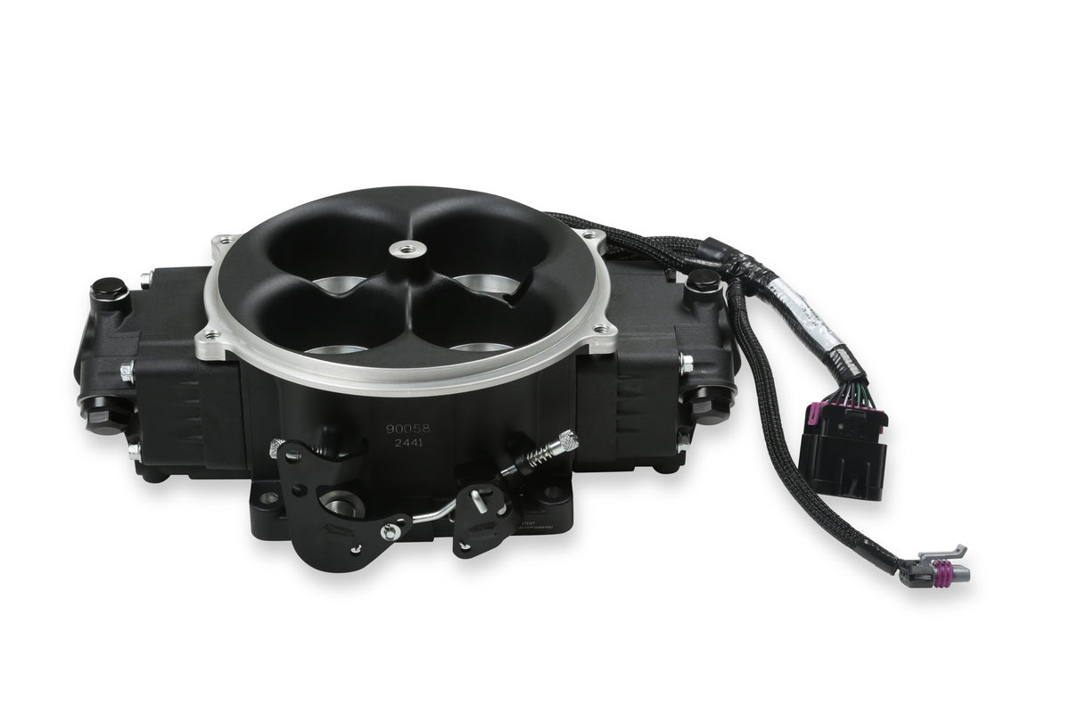 EFI Terminator X Stealth 4500 Service Throttle Body - Black - 4 Injectors - 650 HP - Secondary Throttle Body