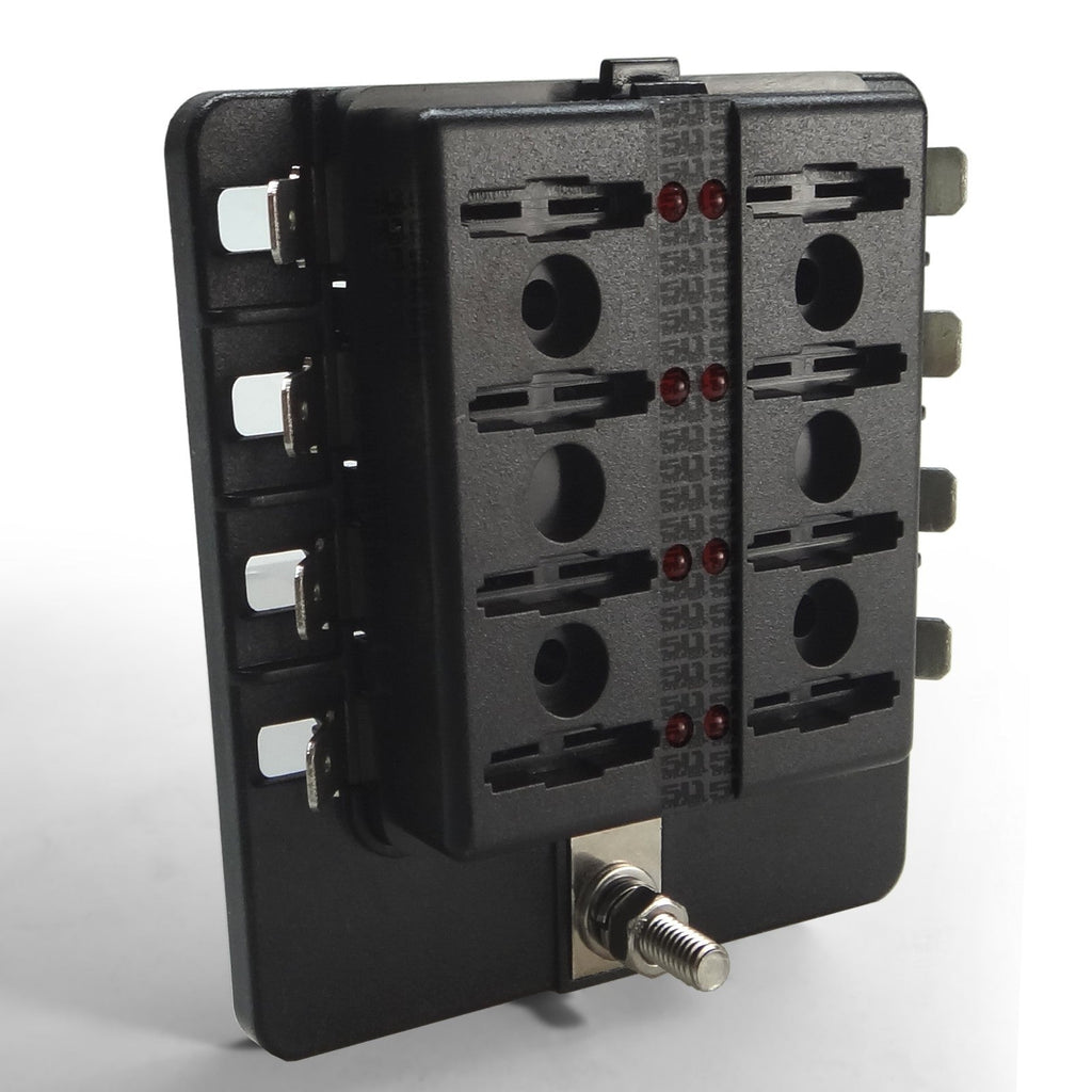 8 Way Standard LED Circuit Blade Fuse Box
