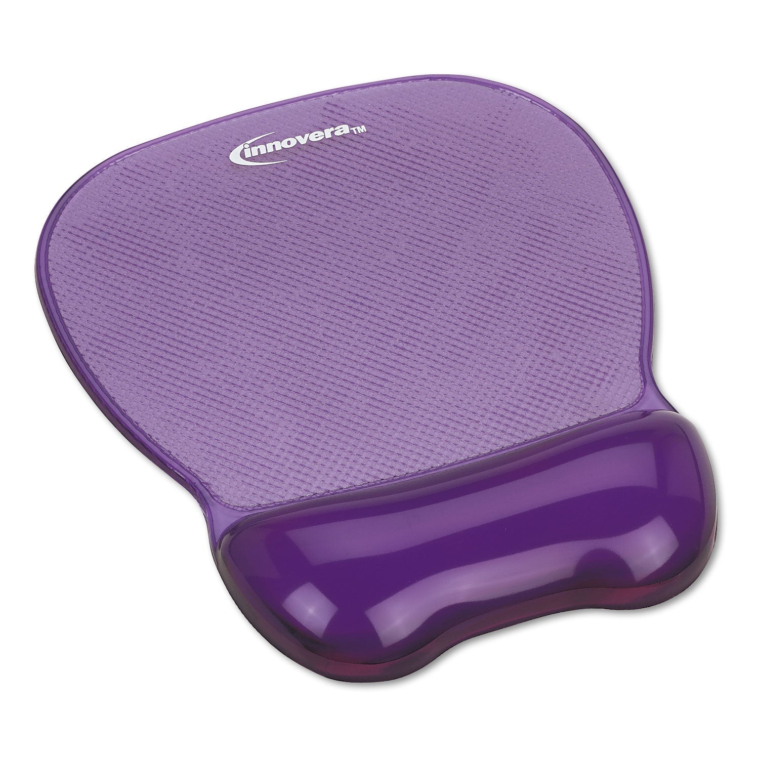 Innovera Mouse Pad with Gel Wrist Rest, 8.25 x 9.62, Purple
