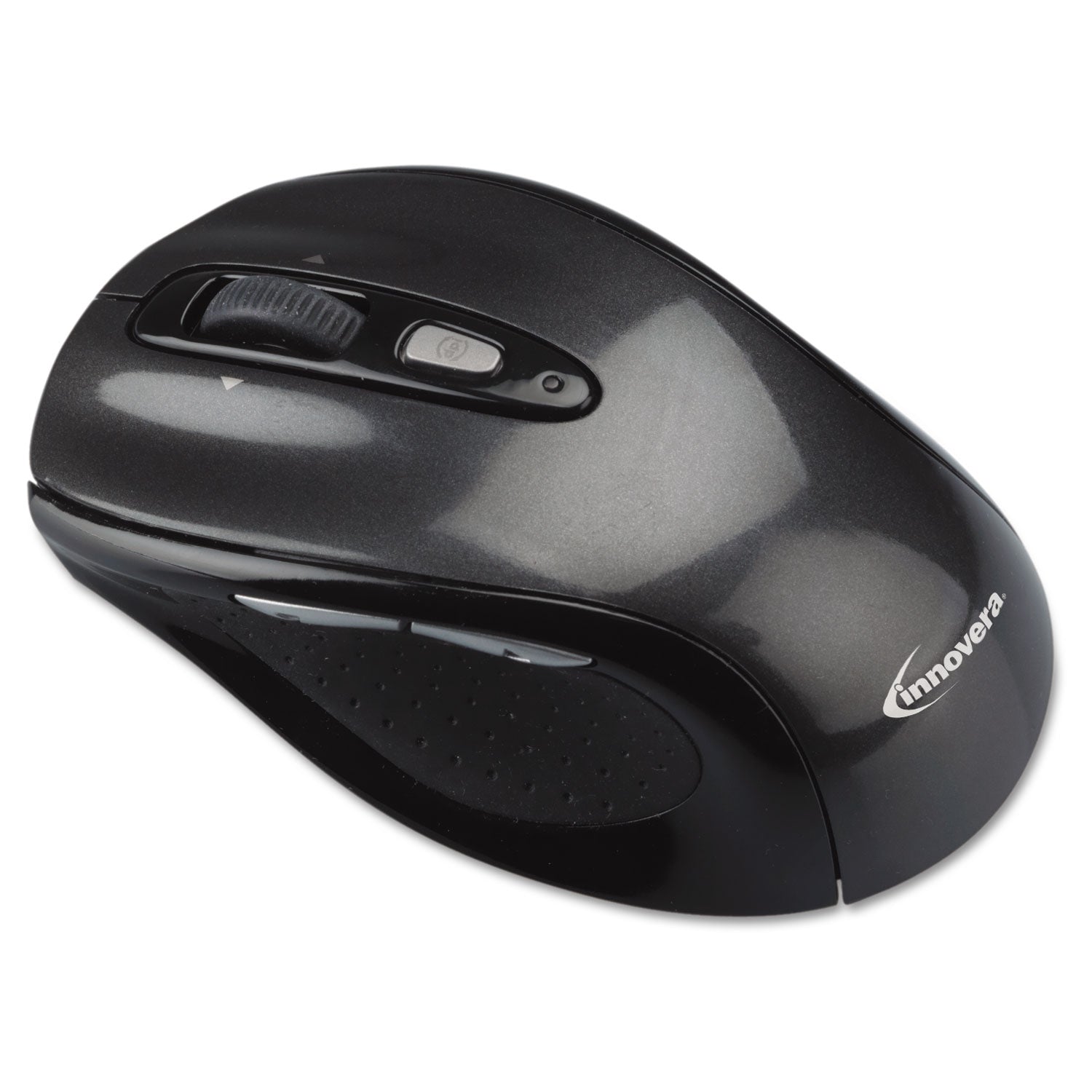 Innovera Wireless Optical Mouse with USB-A, 2.4 GHz Frequency/32 ft Wireless Range, Left/Right Hand Use, Gray/Black