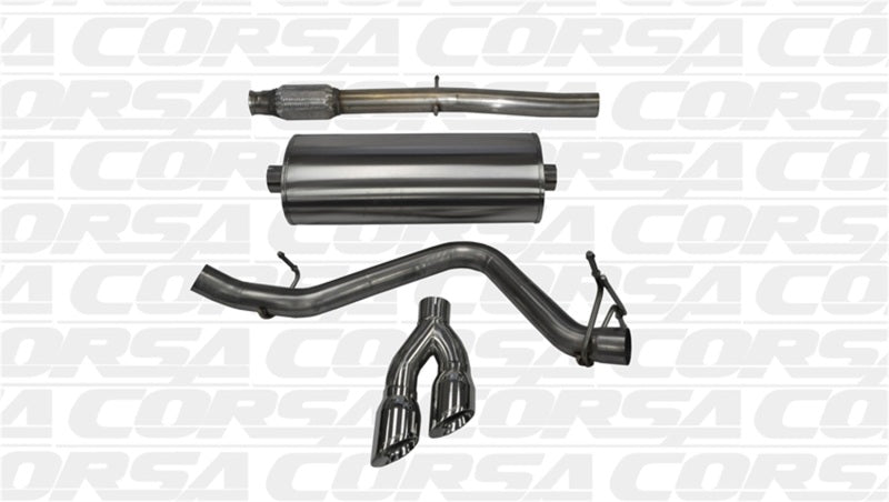 Corsa Performance 14 GMC Sierra/Chevy Silv 1500 Crew Cab/Std. Bed 5.3L V8 Polished Sport