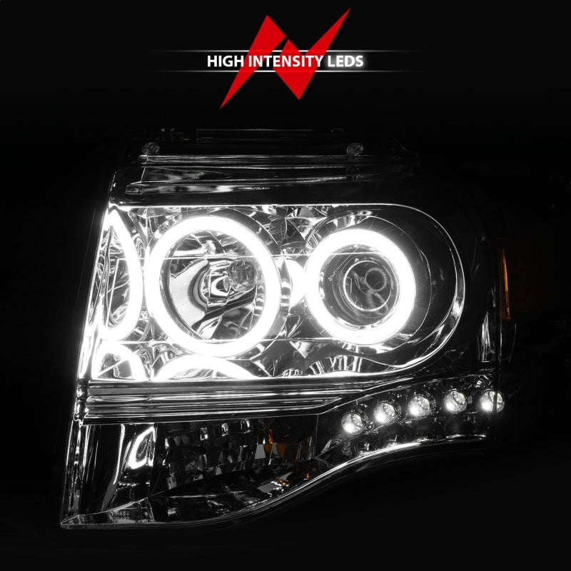 Anzo 2007-2014 Ford Expedition Projector Headlights Chrome