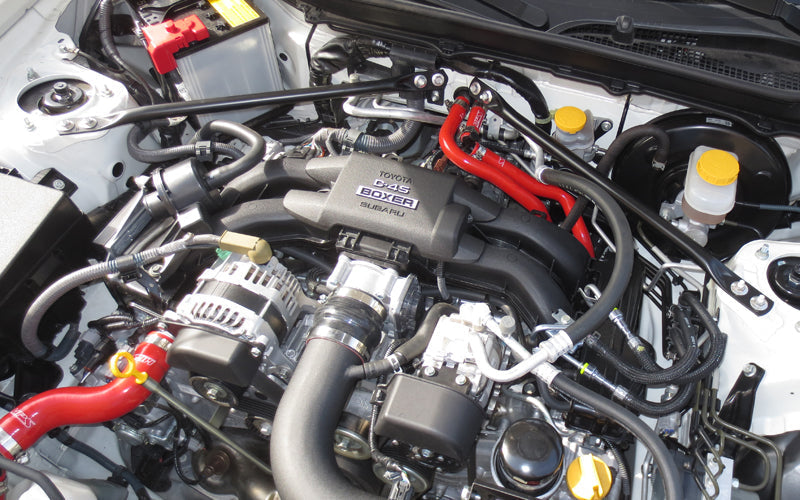 HPS Performance HPS Red Reinforced Silicone Heater Hose Kit Subaru 13-16 BRZ