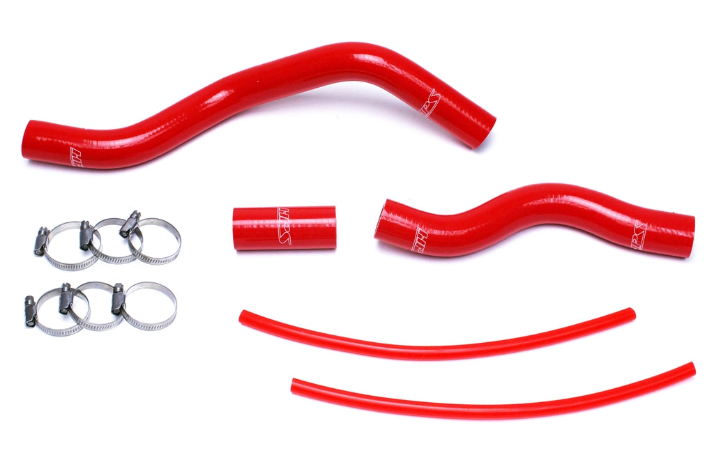 HPS Performance HPS Red Reinforced Silicone Radiator Hose Kit Coolant Honda 01-05 Civic 1.7L Automatic Trans.