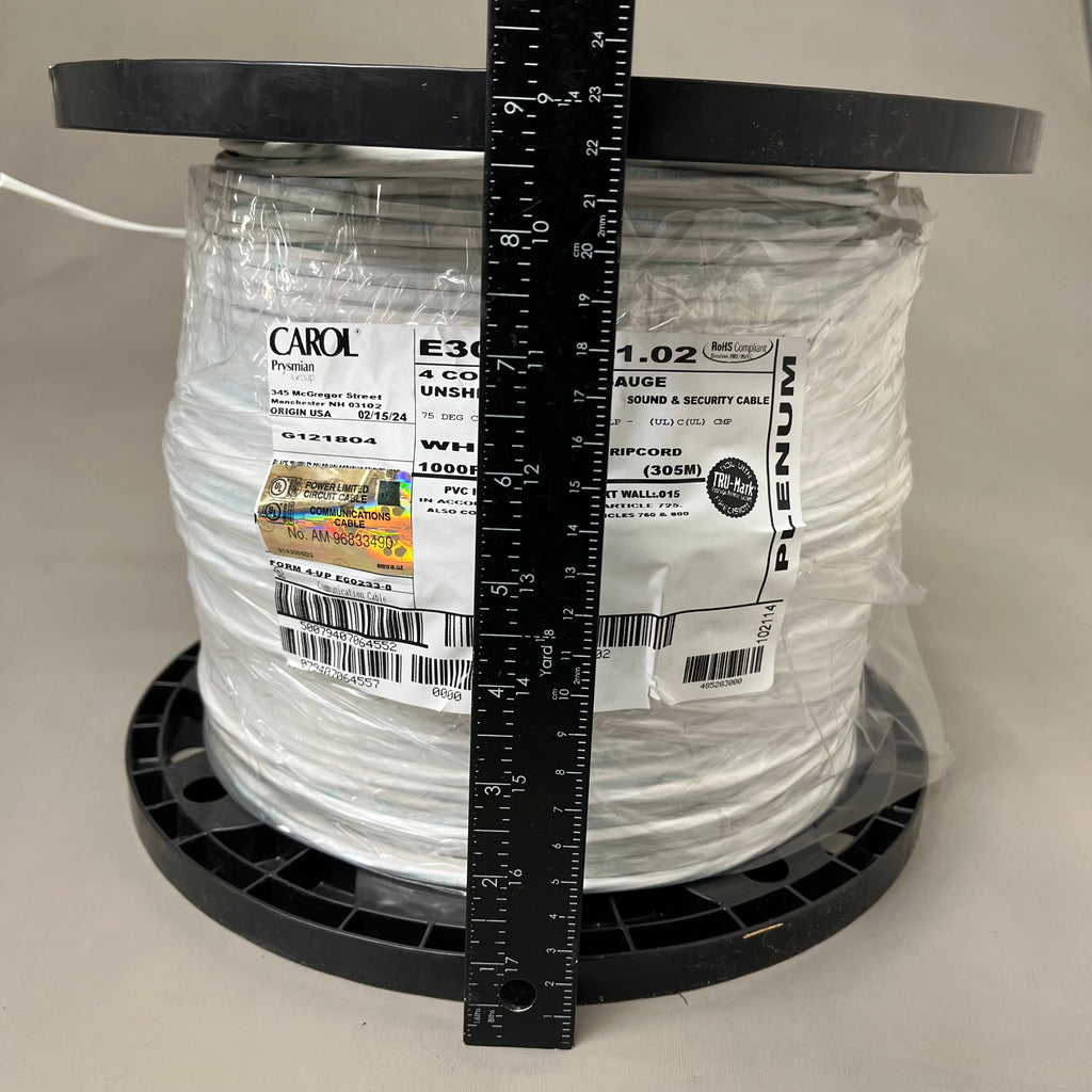 CAROL Multi Conductor Cable Copper & PVC Unshielded 18 Gauge 1000ft E3034S.41.02