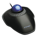 Kensington Orbit Trackball with Scroll Ring, USB 2.0, Left/Right Hand Use, Black/Blue