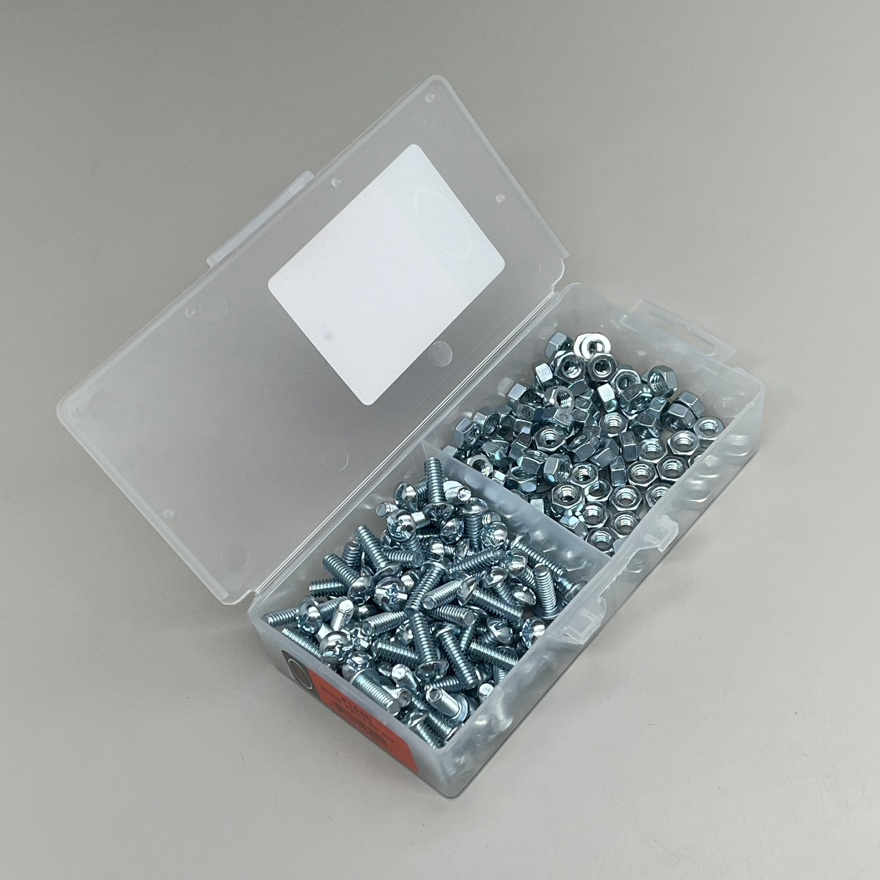 PASCO (2 PACK) Stove Bolt w/ Hex Nut 1/4" Thread Round Head Zinc Plated 100pcs 1640