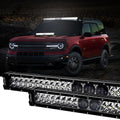 12"/22"/32"/42"/52" 5D-PRO Series LED Light Bar with 5D Projectors For Bronco