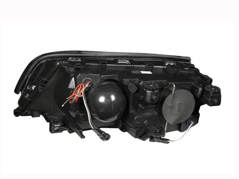 Anzo 1999-2001 BMW 3 Series E46 Projector Headlights w/ Halo Black