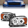 Anzo 2006-2008 Toyota Rav4 Projector Headlights w/ Halo Chrome (CCFL)