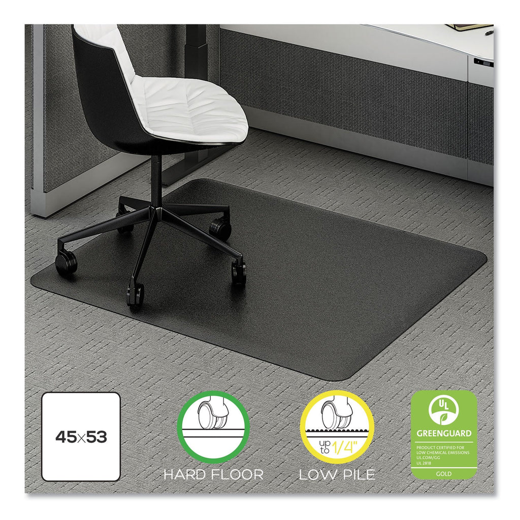 deflecto Ergonomic Sit Stand Mat, 53 x 45, Black