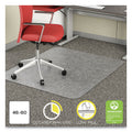 deflecto EconoMat Occasional Use Chair Mat, Low Pile Carpet, Roll, 46 x 60, Rectangle, Clear