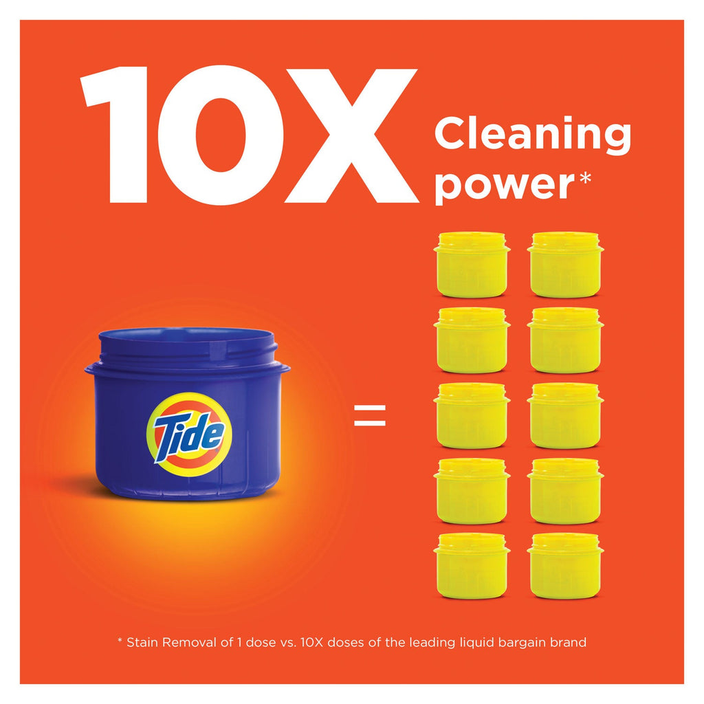 Tide Liquid Laundry Detergent, Original Scent, 10 oz Bottle, 12/Carton