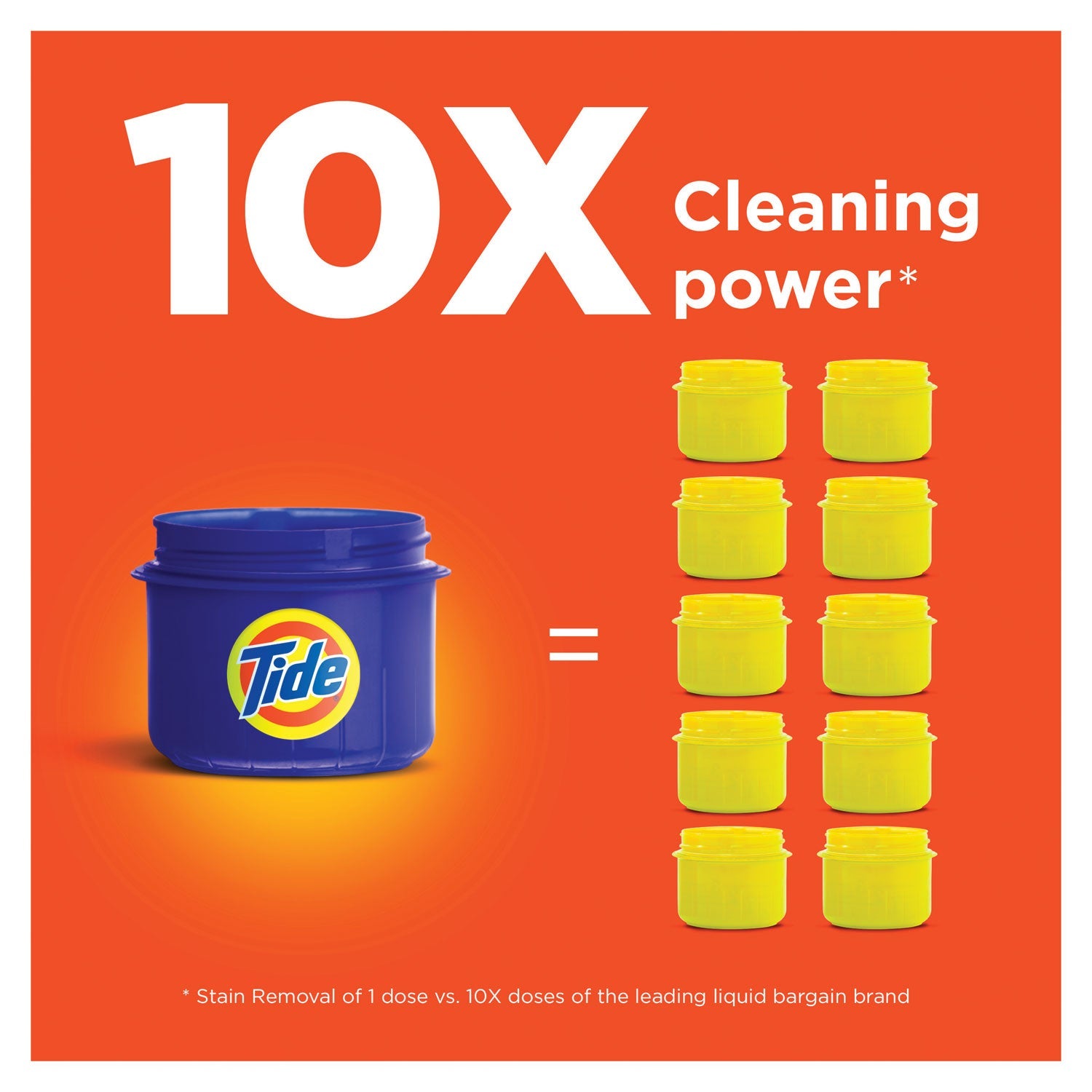 Tide Liquid Laundry Detergent, Original Scent, 10 oz Bottle, 12/Carton