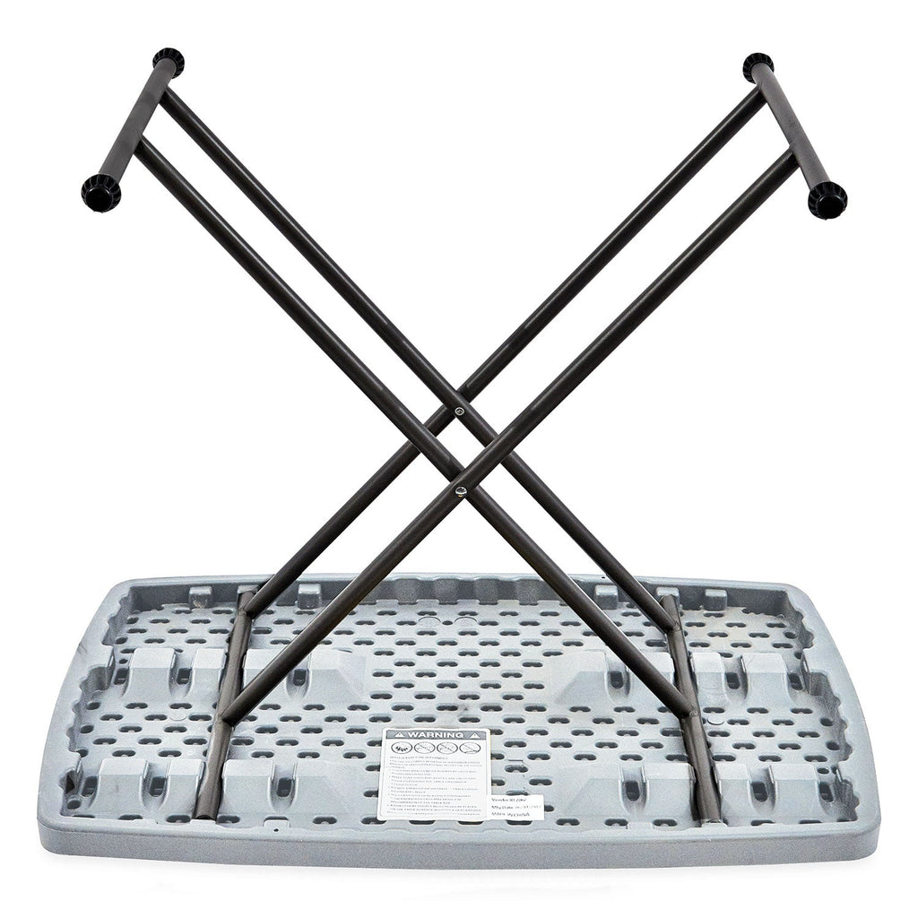 Iceberg IndestrucTable Classic Personal Folding Table, 30w x 20d x 25 to 28h, Charcoal