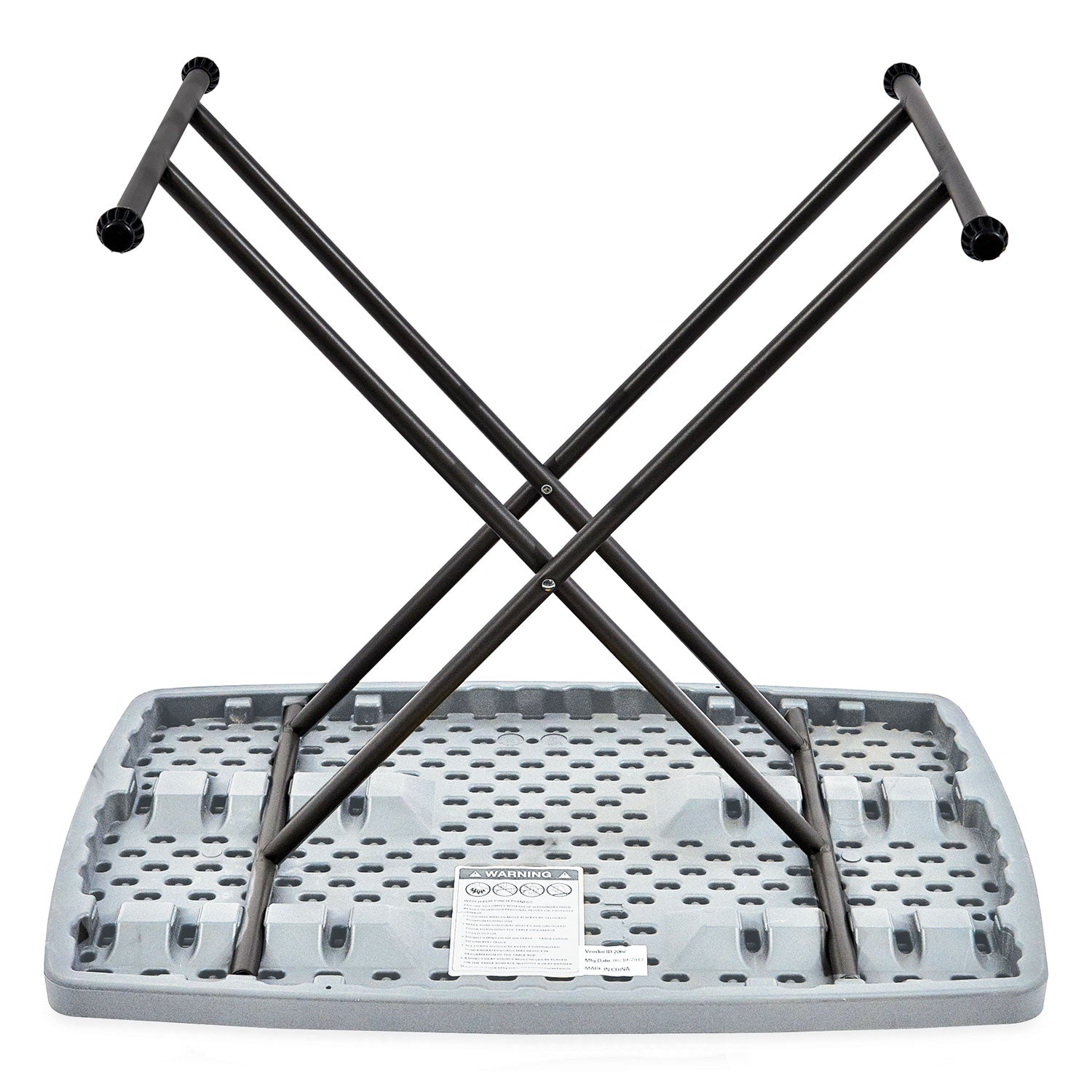Iceberg IndestrucTable Classic Personal Folding Table, 30w x 20d x 25 to 28h, Charcoal