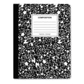 Universal Quad Rule Composition Book, Quadrille Rule, Black Marble Cover, 9.75 x 7.5, 100 Sheets, 6/Pack
