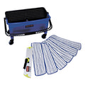 Rubbermaid Microfiber Floor Finishing System, 3 gal, Blue/Black/White