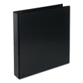 Universal Deluxe Round Ring View Binder, 3 Rings, 1.5" Capacity, 11 x 8.5, Black
