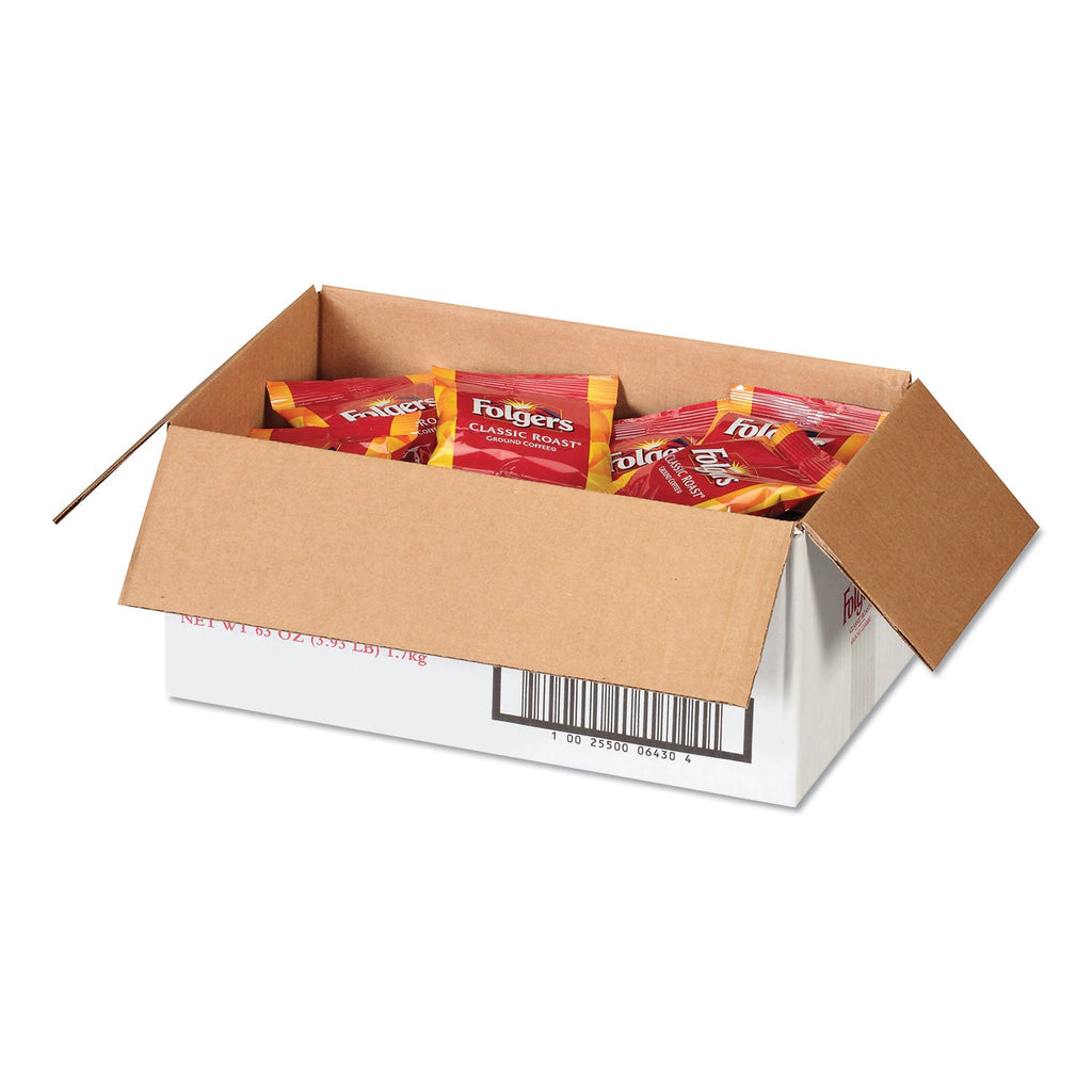 Folgers Coffee, Fraction Pack, Classic Roast, 1.5oz, 42/Carton