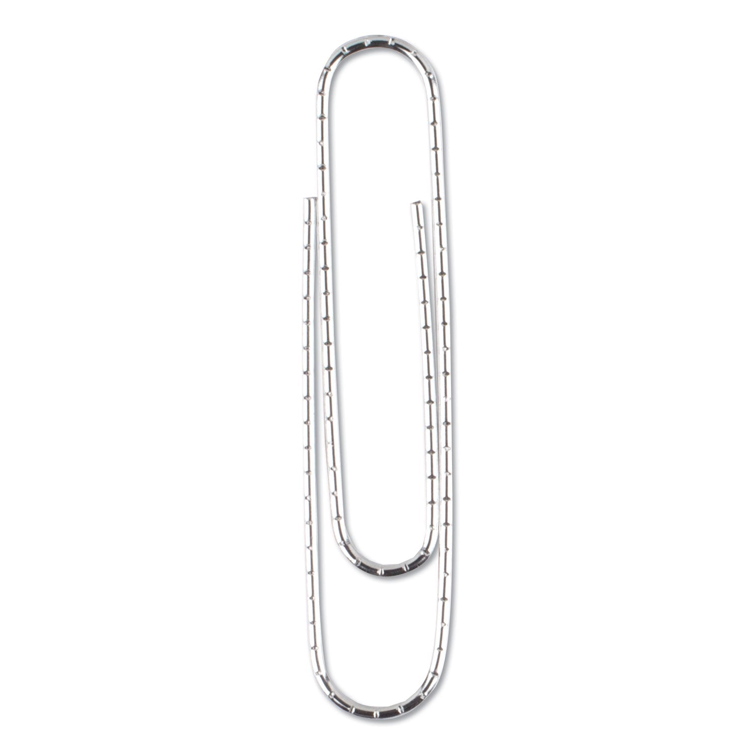 Universal Paper Clips, Jumbo, Nonskid, Silver, 100 Clips/Box, 10 Boxes/Pack