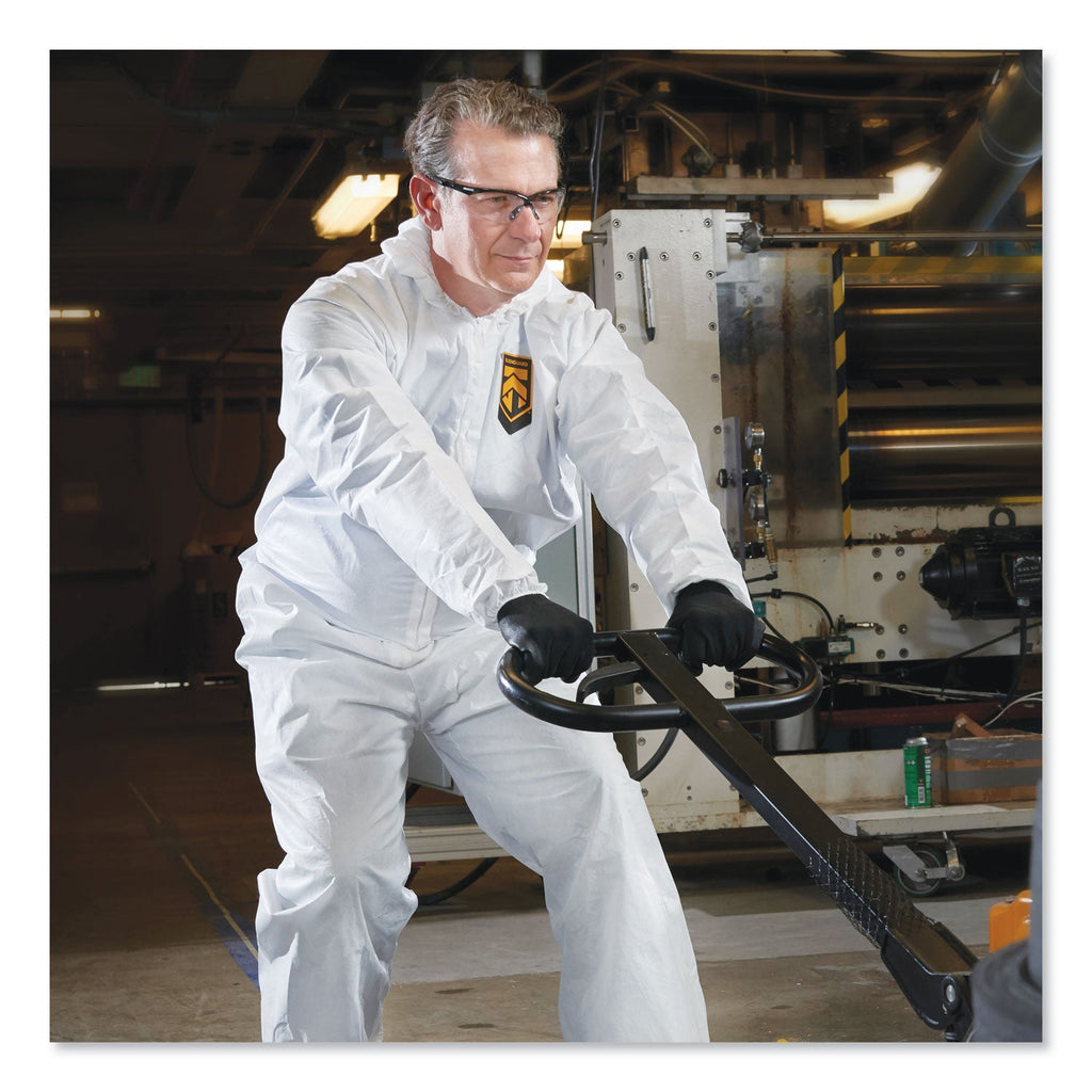 KleenGuard A20 Breathable Particle Protection Coveralls, Zip Closure, 3X-Large, White