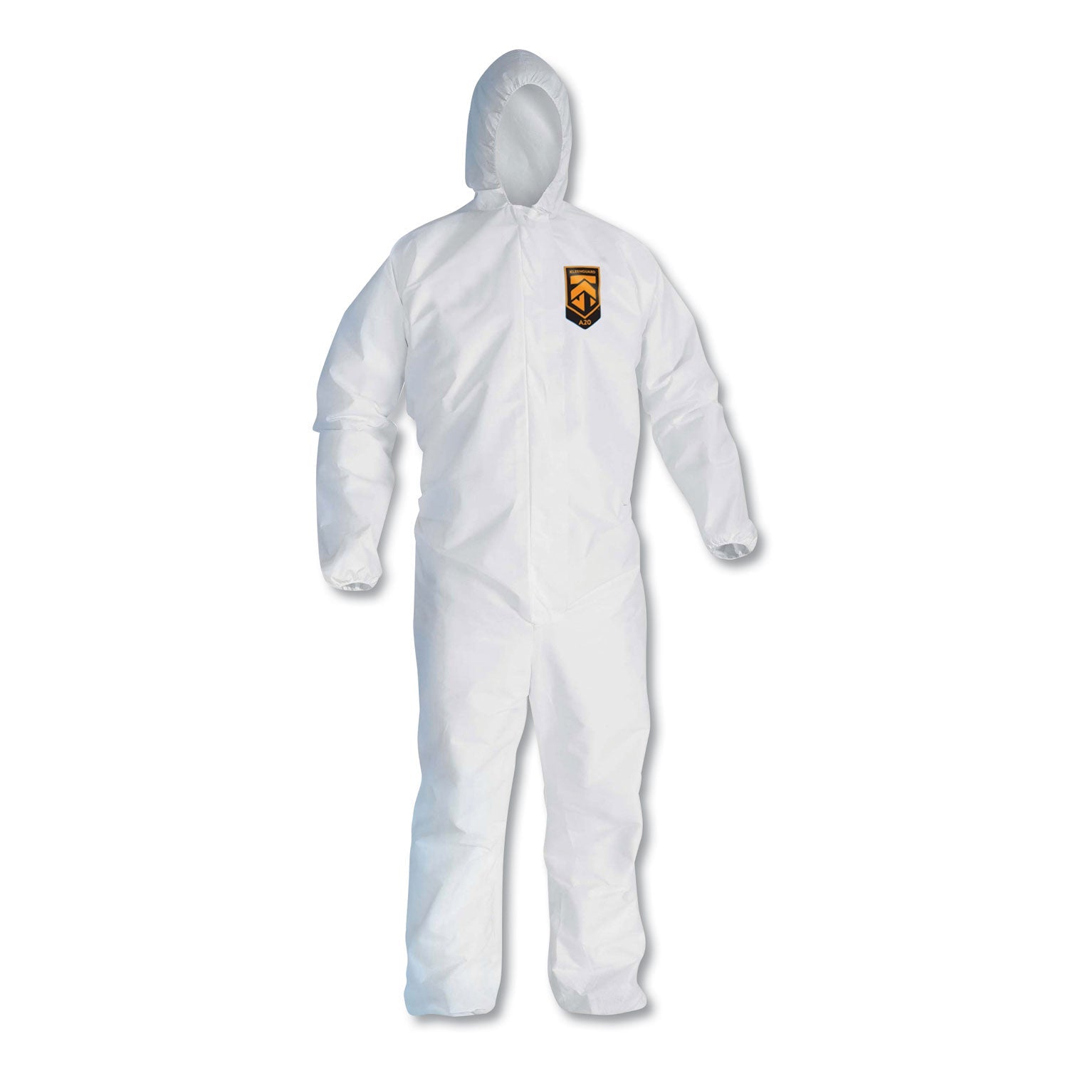 KleenGuard A20 Breathable Particle Protection Coveralls, Zip Closure, 3X-Large, White