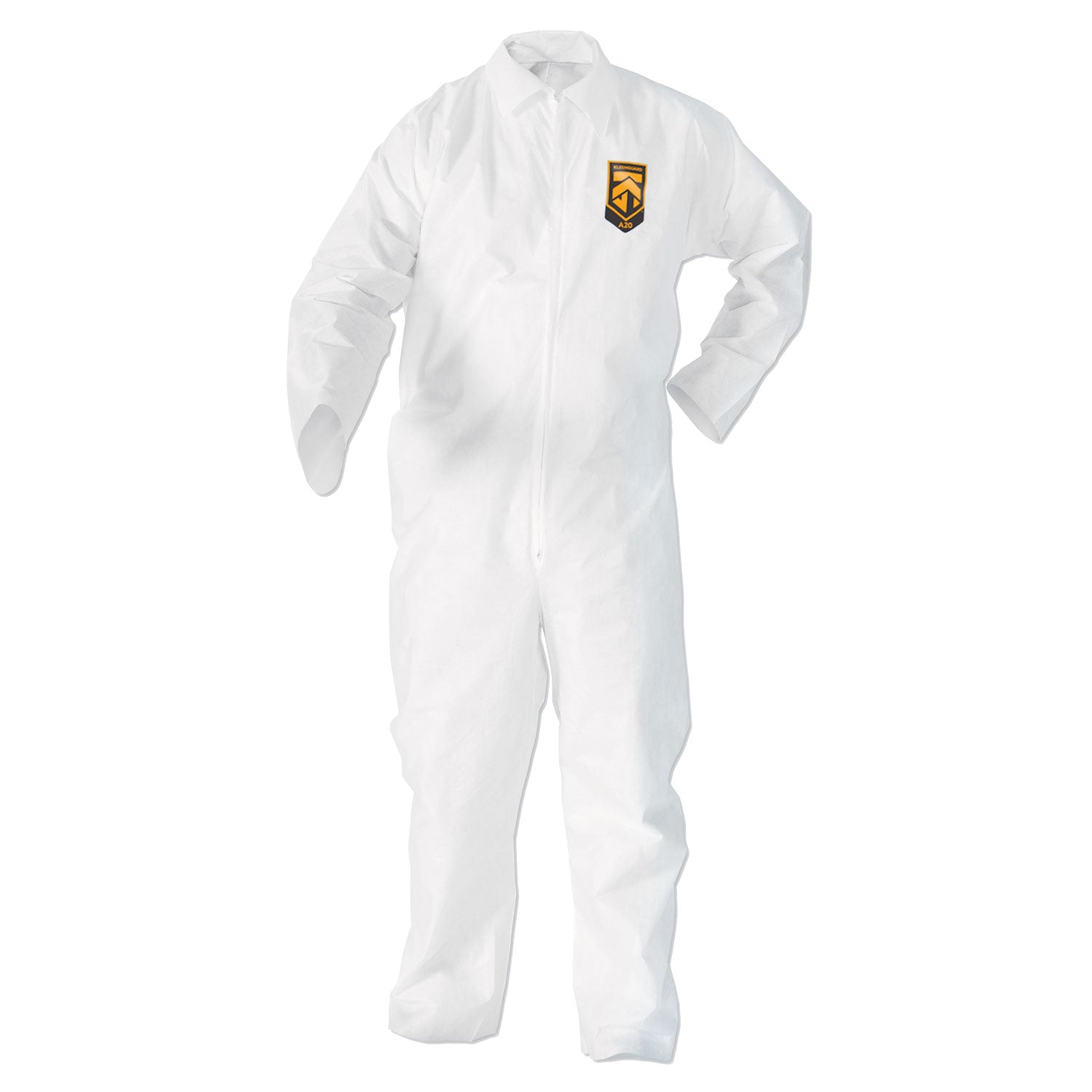 KleenGuard A20 Breathable Particle Protection Coveralls, Zip Closure, 2X-Large, White