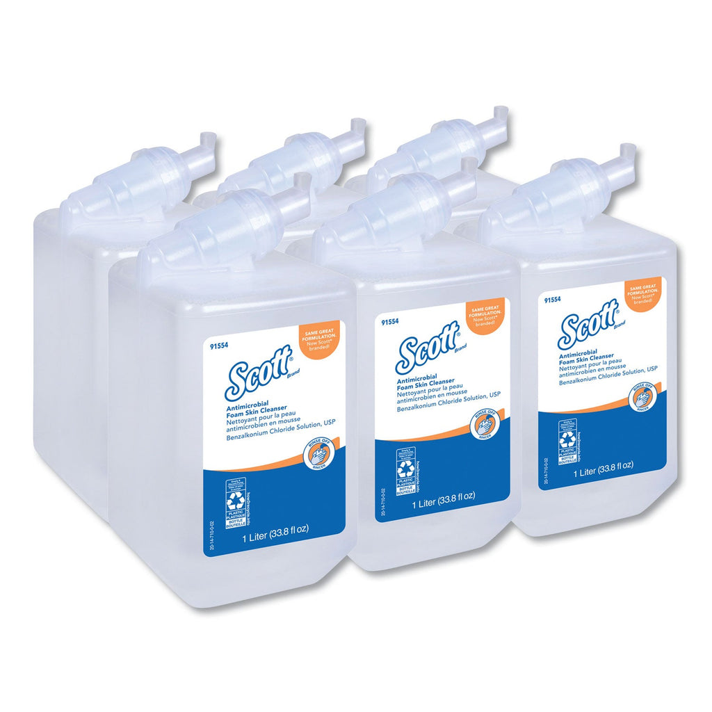 Scott Control Antimicrobial Foam Skin Cleanser, Fresh Scent, 1,000 mL Bottle