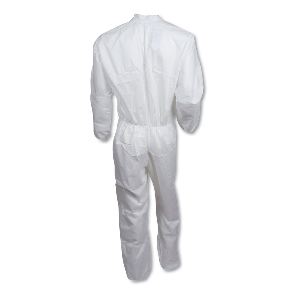 KleenGuard A30 Elastic-Back Coveralls, White, 2X-Large, 25/Carton