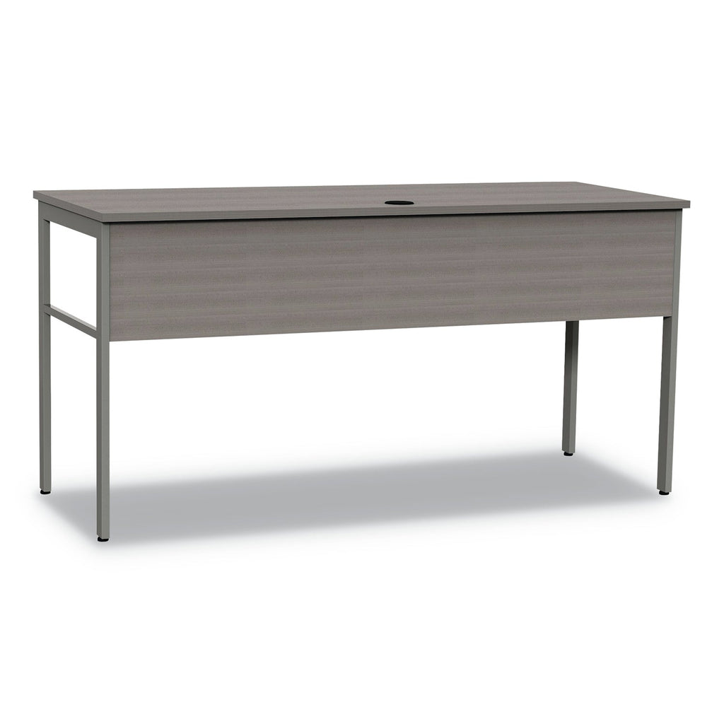 Linea Italia Urban Series Desk Workstation, 59" x 23.75" x 29.5", Ash