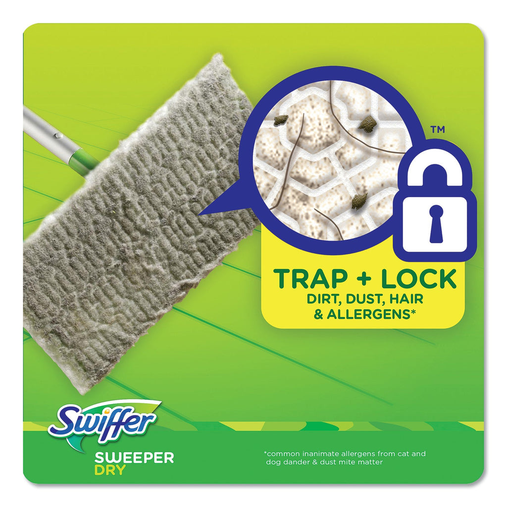 Swiffer Dry Refill Cloths, White, 10.4" x 8", 52/Box, 3 Boxes/Carton