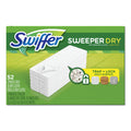 Swiffer Dry Refill Cloths, White, 10.4" x 8", 52/Box, 3 Boxes/Carton