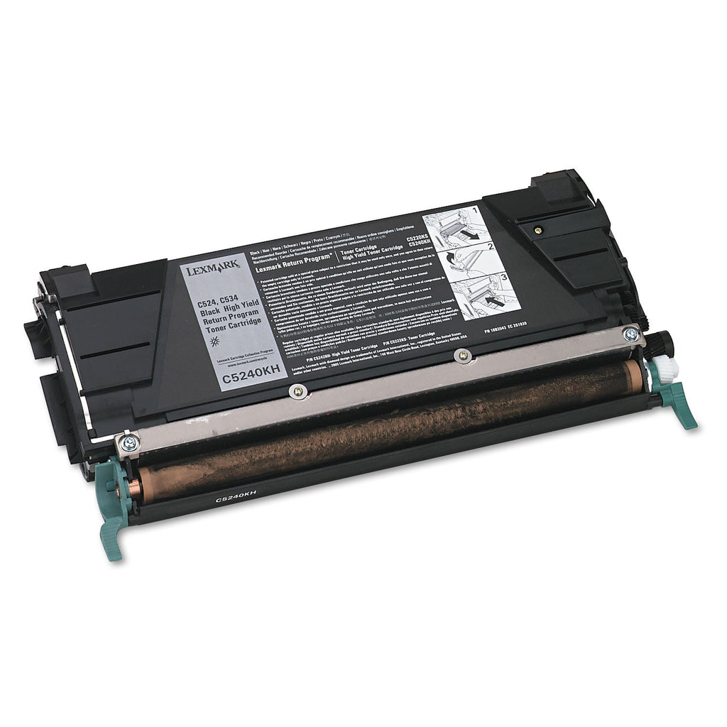 Lexmark C5240KH Return Program High-Yield Toner, 8,000 Page-Yield, Black