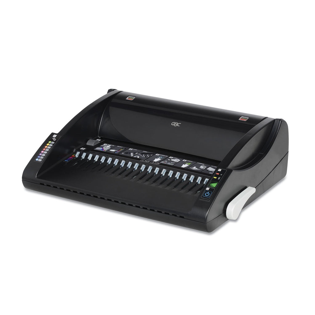 GBC CombBind C110E Electric Binding Machine, 330 Sheets, 15.44 x 12.38 x 4.78, Black